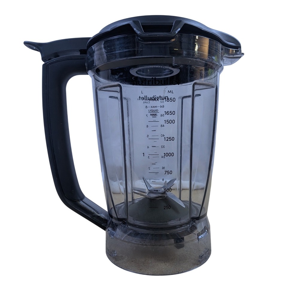 Nutribullet Blender Pitcher Replacement 64oz Gray 8-Cup Jar Lid Blade NBF50520
